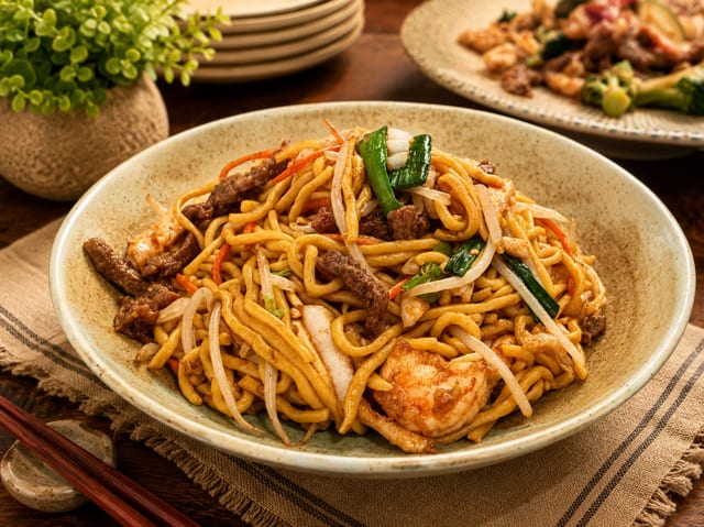 Combination Lo Mein / 什锦捞面.