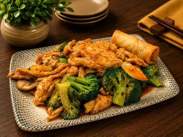 L Chicken with Broccoli 芥蓝鸡.