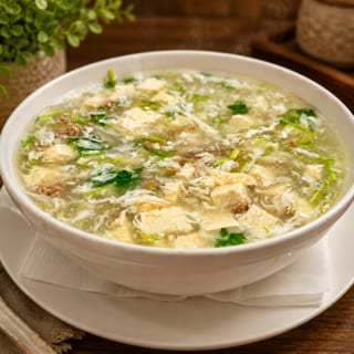 Minced Beef and Tofu Soup / 西湖牛肉羹