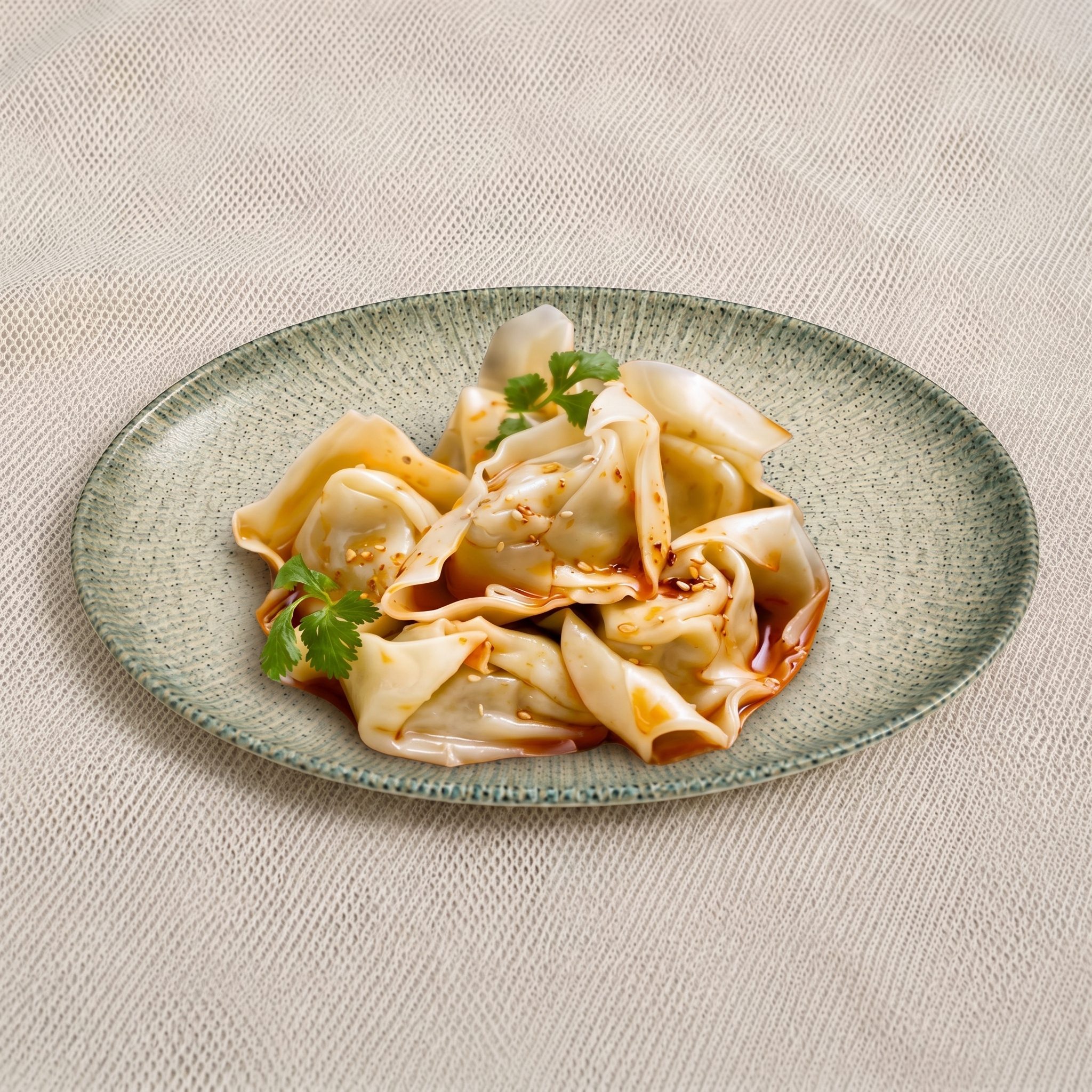 Spicy Wonton in Red Sauce / 红油抄手.