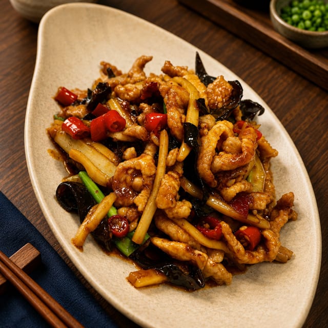 Pork with Garlic Sauce / 鱼香肉丝.