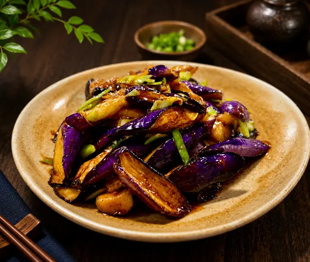 Eggplant with Garlic / 蒜烧茄段.