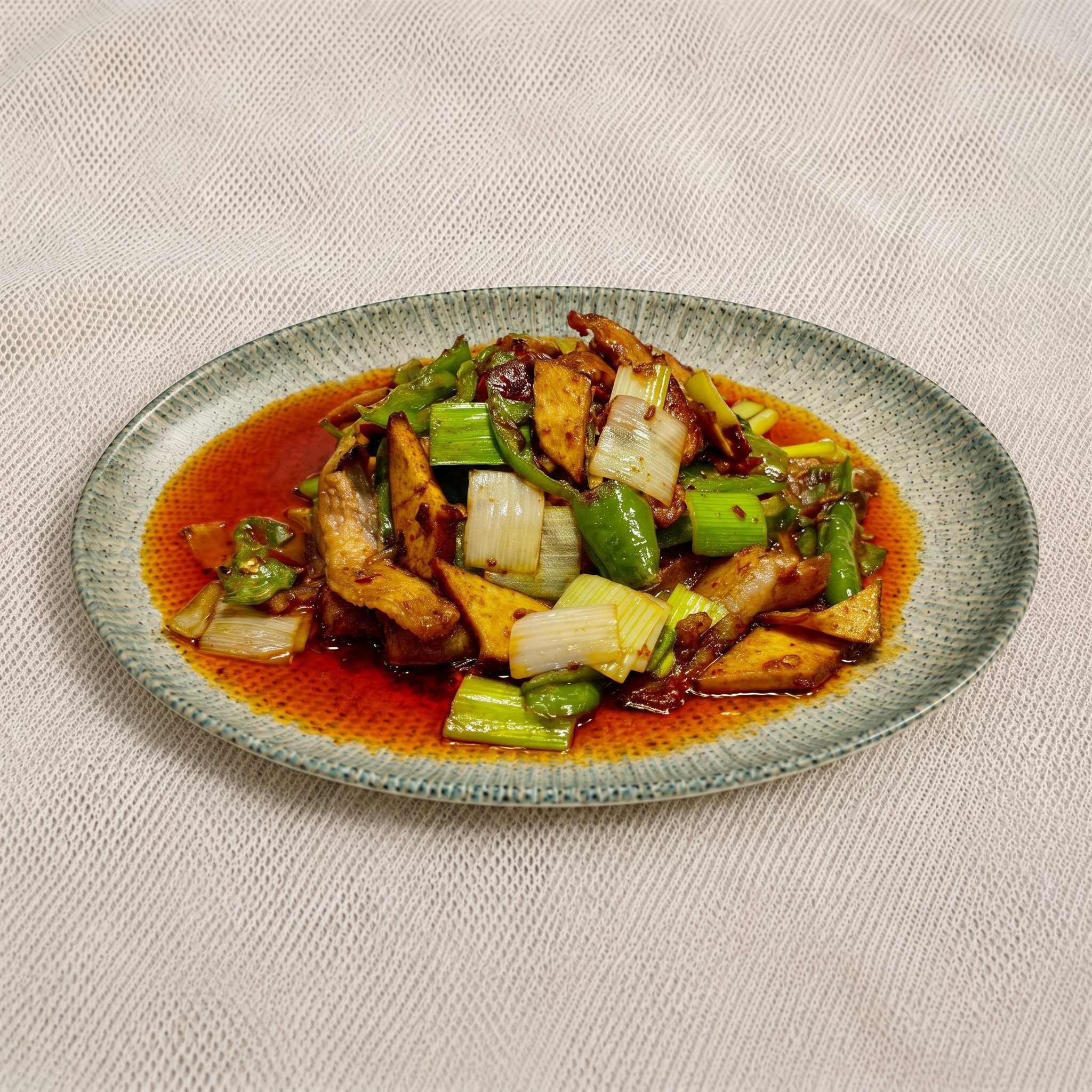 Double Cooked Pork with Bean Sauce / 中式回锅肉.