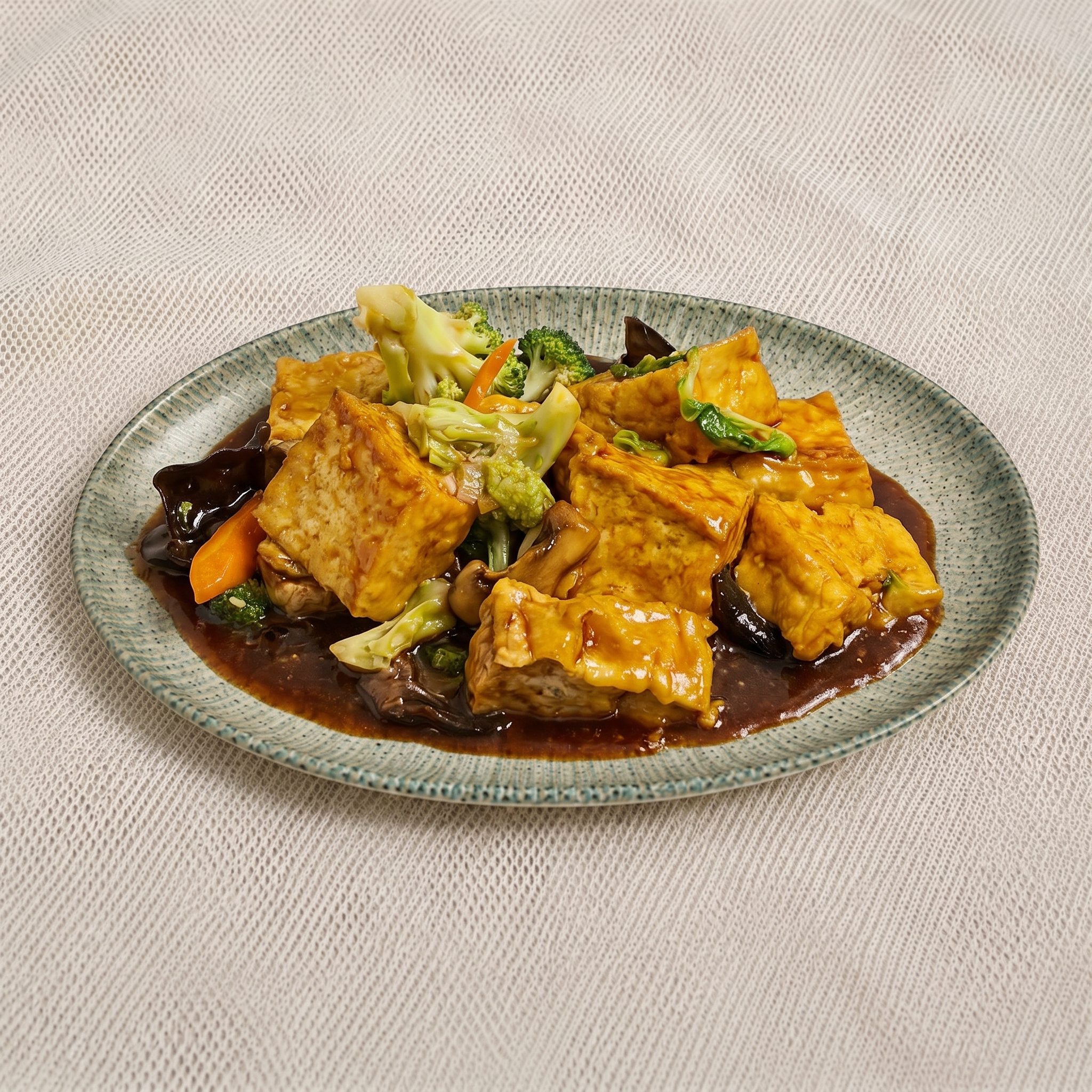 Tofu with Vegetables in Hot Plate / 铁板豆腐.