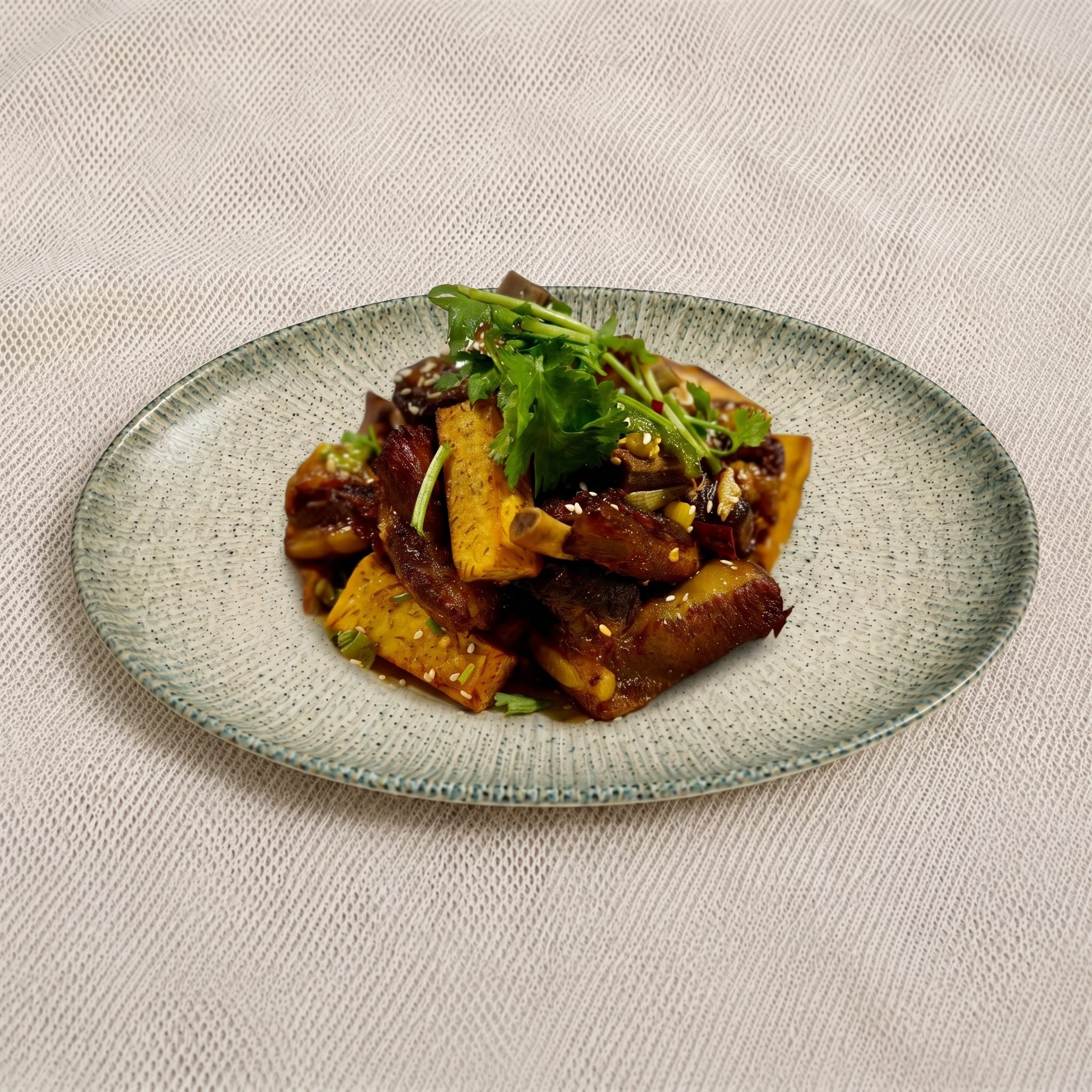 Spicy Crispy Ribs with Taro / 香芋辣子排骨.