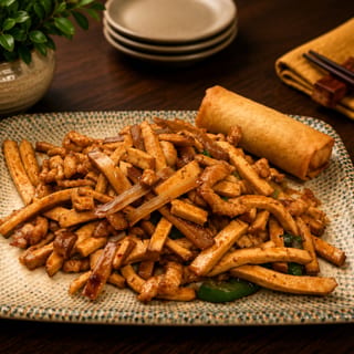 L Shredded Pork with Dry Tofu 香干肉丝