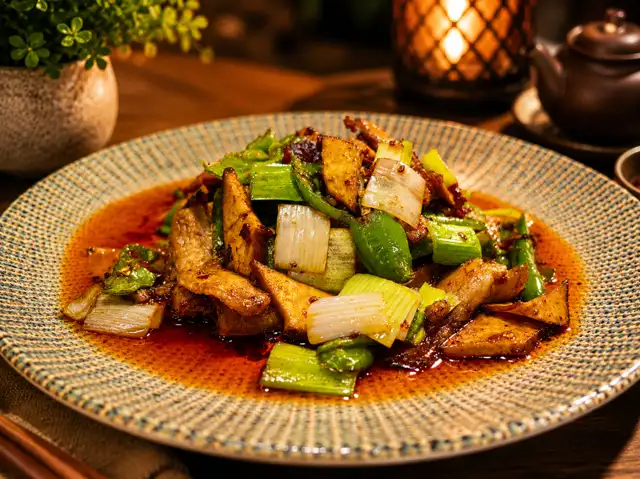 Double Cooked Pork with Bean Sauce / 中式回锅肉.