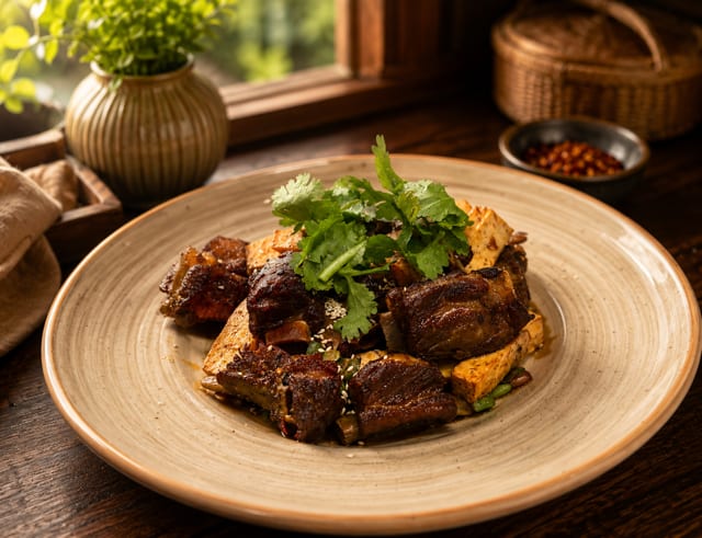 Spicy Crispy Ribs with Taro / 香芋辣子排骨.