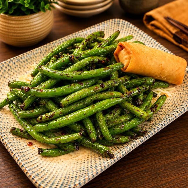 L String Bean Szechuan 干煸四季豆.