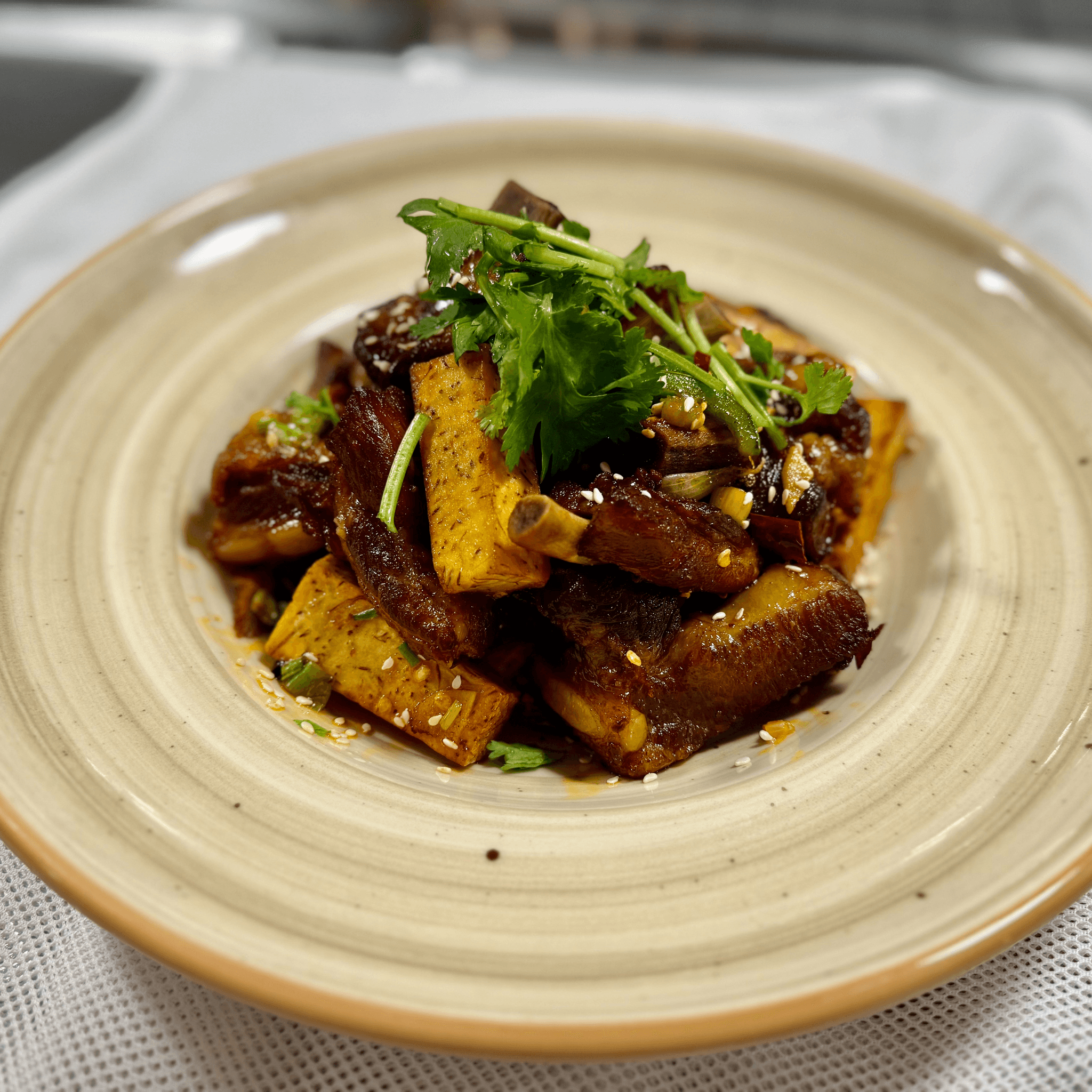 Spicy Crispy Ribs with Taro / 香芋辣子排骨.
